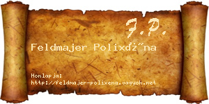 Feldmajer Polixéna névjegykártya